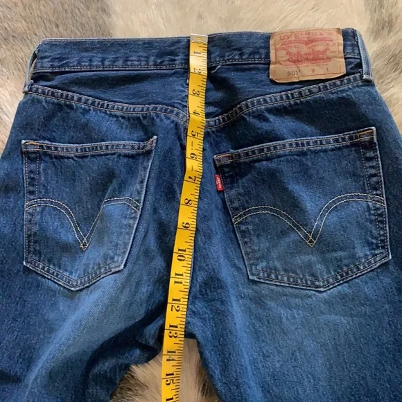 Vintage Levi’s 501 Straight-Leg Non-Stretch 100% Cotton Denim Jeans W31 L30 - Picture 15 of 15